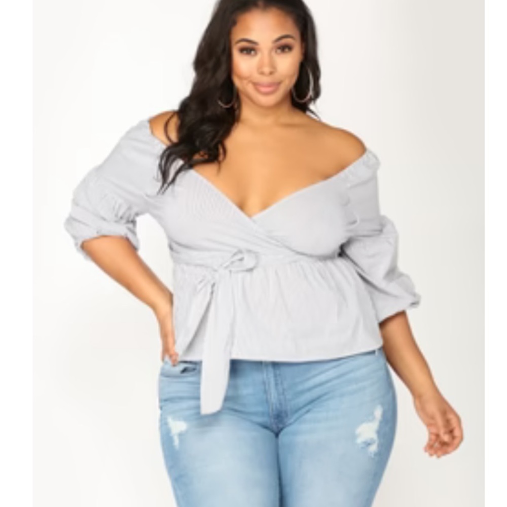 Cute peplum top.